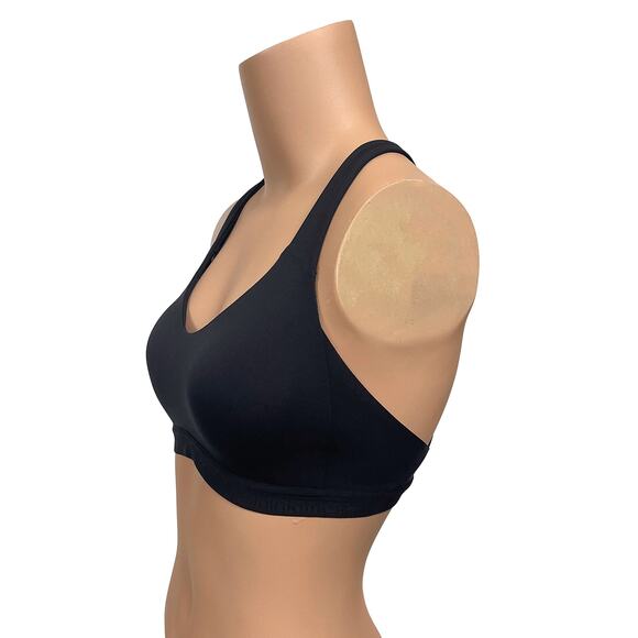 Lululemon Up for It Bra Sz 32C or 32B Black Wireless Padded Medium Support - Picture 2 of 8